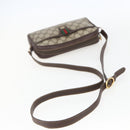 GUCCI GG Supreme Web Sherry Line Bag PVC Beige Red Green 116 02 089 Auth 157158-7