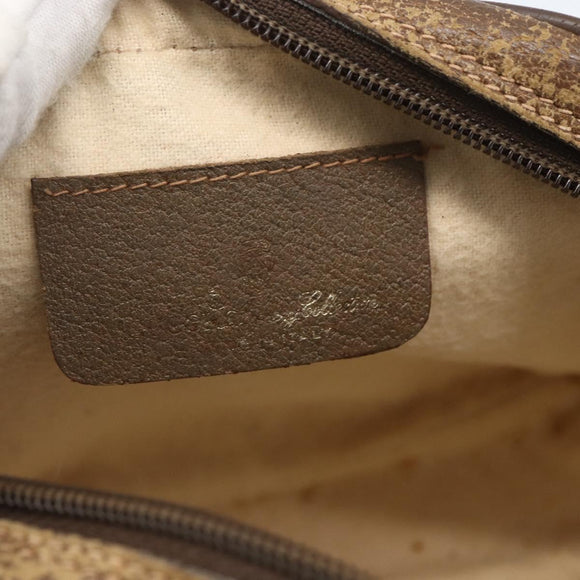 GUCCI GG Supreme Web Sherry Line Bag PVC Beige Red Green 89 02 066 Auth 157159