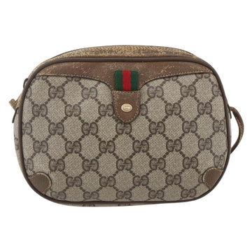 GUCCI GG Supreme Web Sherry Line Bag PVC Beige Red Green 89 02 066 Auth 157159 - 0