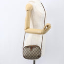 GUCCI GG Supreme Web Sherry Line Bag PVC Beige Red Green 89 02 066 Auth 157159-20
