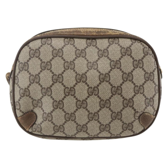 GUCCI GG Supreme Web Sherry Line Bag PVC Beige Red Green 89 02 066 Auth 157159