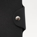 HERMES Yuris MM Note Cover Leather Black Auth 157160V-8