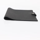 HERMES Yuris MM Note Cover Leather Black Auth 157160V-6
