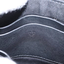 MCM Shoulder Bag Leather Black Gold Auth 157161V-16