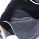 MCM Shoulder Bag Leather Black Gold Auth 157161V-17