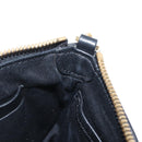 MCM Shoulder Bag Leather Black Gold Auth 157161V-18