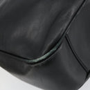 GUCCI Bamboo Shoulder Bag Leather Black Gold 001 1638 2058 Auth 157162-13