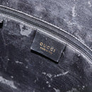 GUCCI Bamboo Shoulder Bag Leather Black Gold 001 1638 2058 Auth 157162-14