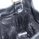 GUCCI Bamboo Shoulder Bag Leather Black Gold 001 1638 2058 Auth 157162-17