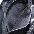 GUCCI Bamboo Shoulder Bag Leather Black Gold 001 1638 2058 Auth 157162-19