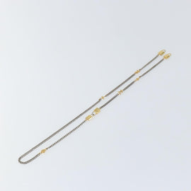 LOUIS VUITTON 3IN1 Sunglasses Chain Necklace metal Gold Tone LV Auth 157167 - 0