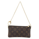 LOUIS VUITTON Monogram Chain Pochette Mila MM Pouch M60094 LV Auth 157172V-2
