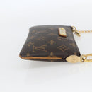 LOUIS VUITTON Monogram Chain Pochette Mila MM Pouch M60094 LV Auth 157172V-4