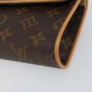 LOUIS VUITTON Monogram Pochette Florentine Waist bag M51855 LV Auth 157176-7
