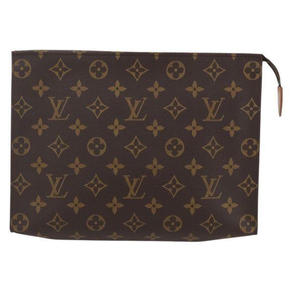 LOUIS VUITTON Monogram Poche Toilette 26 Pouch M47542 LV Auth 157179
