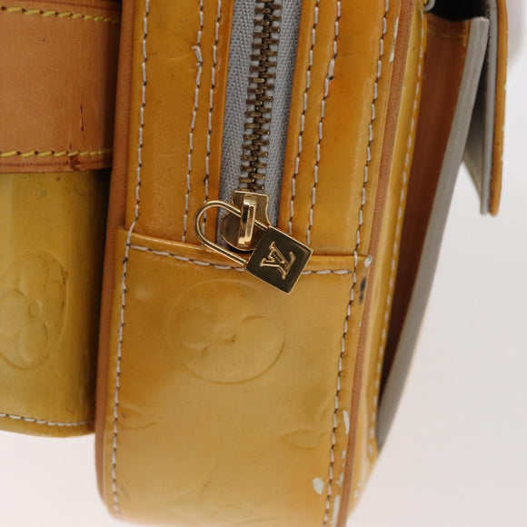 LOUIS VUITTON Monogram Vernis Fulton Waist bag Gris M91041 LV Auth 157185