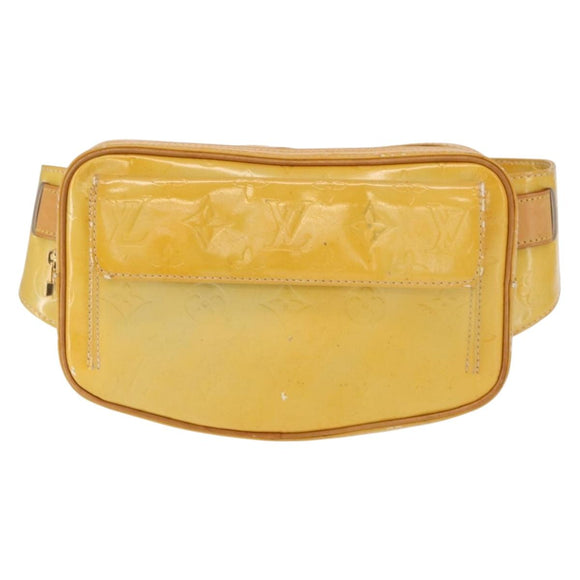 LOUIS VUITTON Monogram Vernis Fulton Waist bag Gris M91041 LV Auth 157185