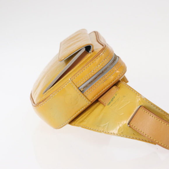 LOUIS VUITTON Monogram Vernis Fulton Waist bag Gris M91041 LV Auth 157185