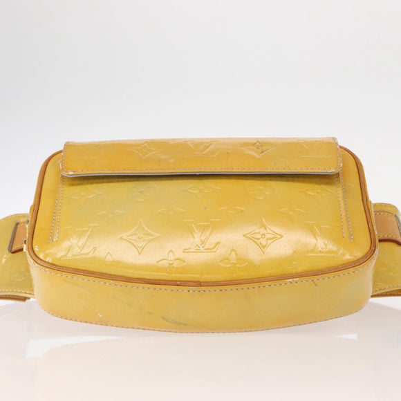 LOUIS VUITTON Monogram Vernis Fulton Waist bag Gris M91041 LV Auth 157185