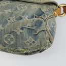 LOUIS VUITTON Monogram Denim Mini Preity Shoulder Bag Blue M95050 Auth 157186-9