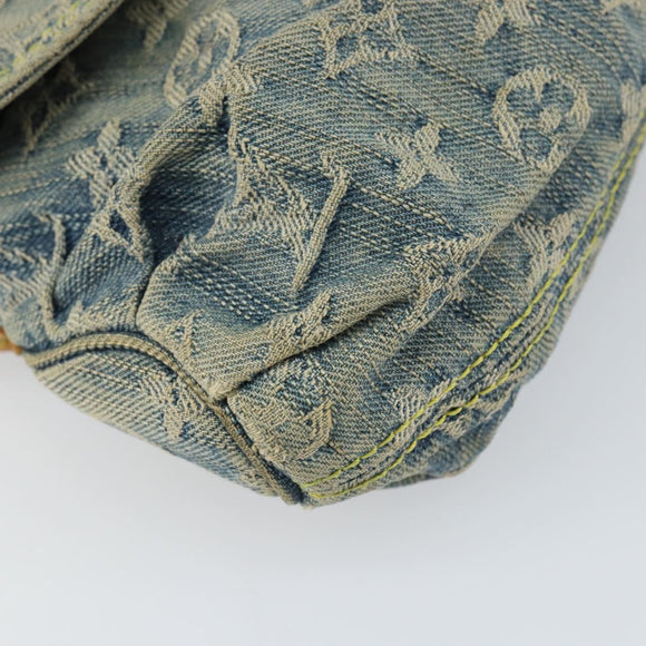 LOUIS VUITTON Monogram Denim Mini Preity Shoulder Bag Blue M95050 Auth 157186