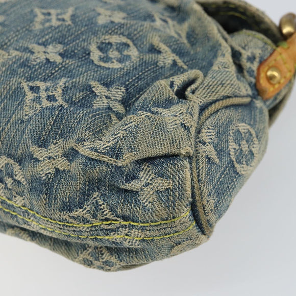 LOUIS VUITTON Monogram Denim Mini Preity Shoulder Bag Blue M95050 Auth 157186