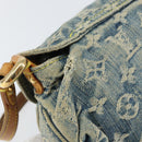 LOUIS VUITTON Monogram Denim Mini Preity Shoulder Bag Blue M95050 Auth 157186-10