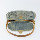 LOUIS VUITTON Monogram Denim Mini Preity Shoulder Bag Blue M95050 Auth 157186-18