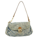 LOUIS VUITTON Monogram Denim Mini Preity Shoulder Bag Blue M95050 Auth 157186-13