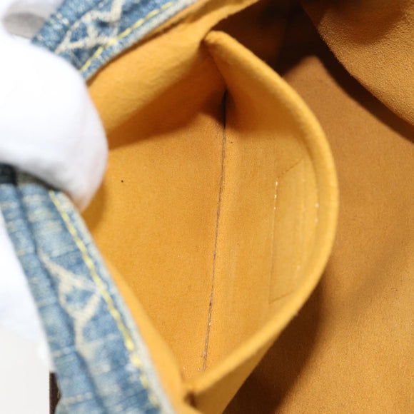 LOUIS VUITTON Monogram Denim Mini Preity Shoulder Bag Blue M95050 Auth 157186