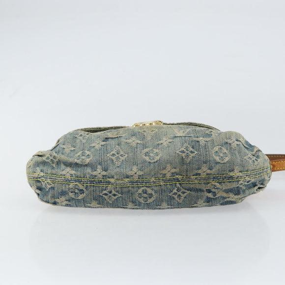 LOUIS VUITTON Monogram Denim Mini Preity Shoulder Bag Blue M95050 Auth 157186