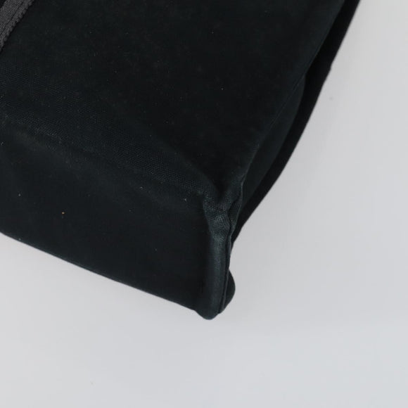 HERMES Fourre Tout MM Hand Bag Canvas 2 Set Black Auth 157188