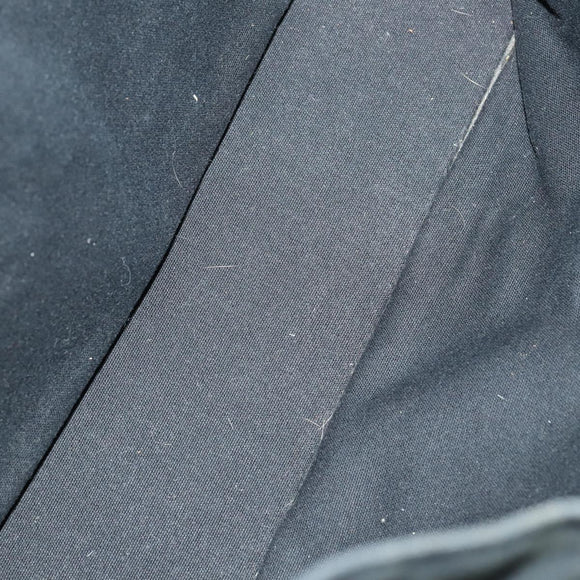 HERMES Fourre Tout MM Hand Bag Canvas 2 Set Black Auth 157188