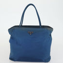 PRADA Tote Bag Nylon 2 Set Blue Beige Auth 157189-10