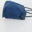 PRADA Tote Bag Nylon 2 Set Blue Beige Auth 157189-12