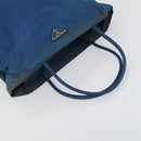 PRADA Tote Bag Nylon 2 Set Blue Beige Auth 157189-13