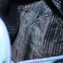 PRADA Tote Bag Nylon 2 Set Blue Beige Auth 157189-17