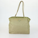 PRADA Tote Bag Nylon 2 Set Blue Beige Auth 157189-2