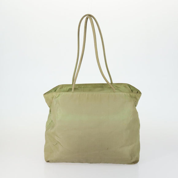 PRADA Tote Bag Nylon 2 Set Blue Beige Auth 157189
