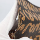 LOUIS VUITTON Graffiti Porte Monnaie Credit Wallet Orange M92190 LV Auth 157191-8