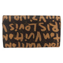 LOUIS VUITTON Graffiti Porte Monnaie Credit Wallet Orange M92190 LV Auth 157191-2