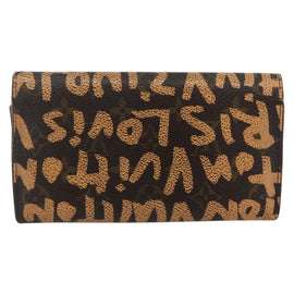 LOUIS VUITTON Graffiti Porte Monnaie Credit Wallet Orange M92190 LV Auth 157191 - 0
