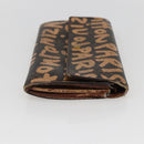 LOUIS VUITTON Graffiti Porte Monnaie Credit Wallet Orange M92190 LV Auth 157191-4