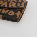LOUIS VUITTON Graffiti Porte Monnaie Credit Wallet Orange M92190 LV Auth 157191-7