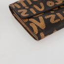 LOUIS VUITTON Graffiti Porte Monnaie Credit Wallet Orange M92190 LV Auth 157191-14