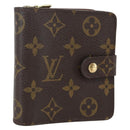 LOUIS VUITTON Monogram Compact Zip Wallet M61667 LV Auth 157192-1