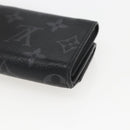LOUIS VUITTON Monogram Eclipse Discovery Compact Wallet M67630 LV Auth 157193-14