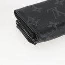 LOUIS VUITTON Monogram Eclipse Discovery Compact Wallet M67630 LV Auth 157193-15
