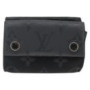 LOUIS VUITTON Monogram Eclipse Discovery Compact Wallet M67630 LV Auth 157193-13