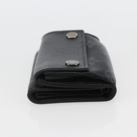 LOUIS VUITTON Monogram Eclipse Discovery Compact Wallet M67630 LV Auth 157193